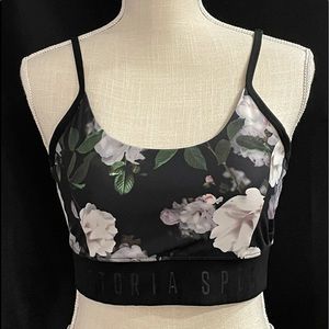 VS Victoria Sport Floral Sports Bralette Small